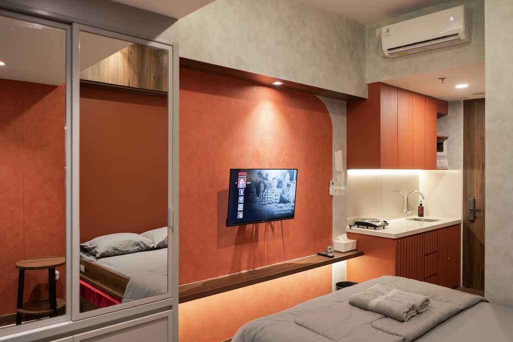 Apartment at Pik2 Cozy Terracotta design,w/Netflix